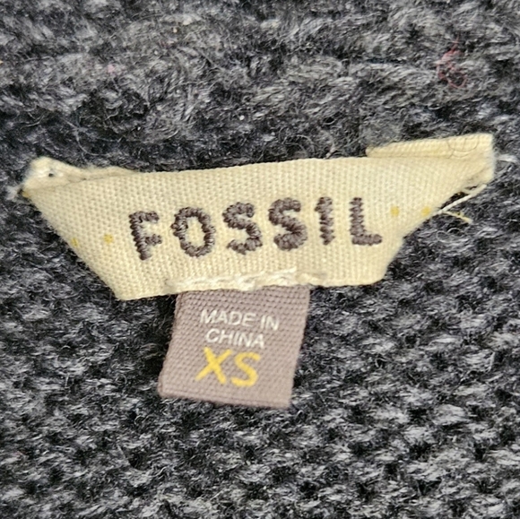 Fossil | Gray wool button up cardigan - Picture 4 of 7